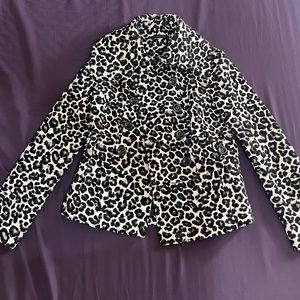Leopard print coat